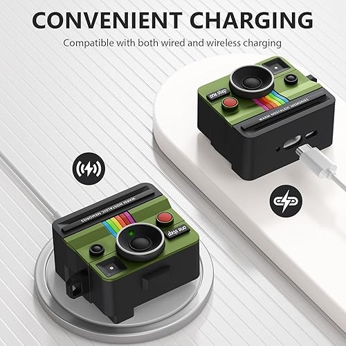 Miniatura 3 de VISOOM Funda retro para AirPods Pro, funda para mujeres y hombres, funda de silicona de moda para Air iPods Pro 2 de 1 generación con kit Cleanner