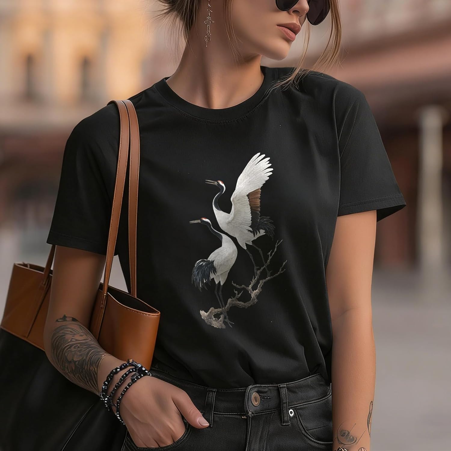 Comfort Blouses for Women Solid 100% Cotton Short Sleeve Crewneck Plus Size Western Lightweight Daily Outfits - Image 2