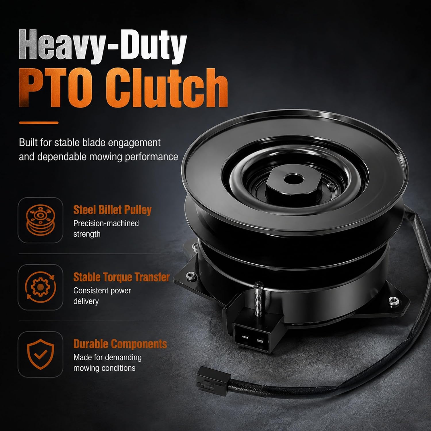 070-0055-00 Electric PTO Clutch Assembly Compatible with Bad Boy Mowers