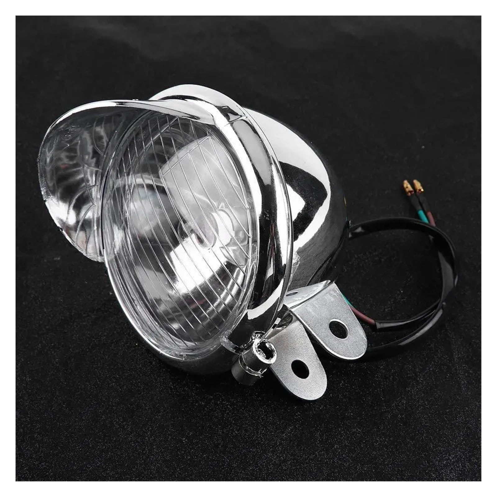 Feux de Conduite antibrouillard Phare antibrouillard universel pour moto ABS, couleur chromée, 12V