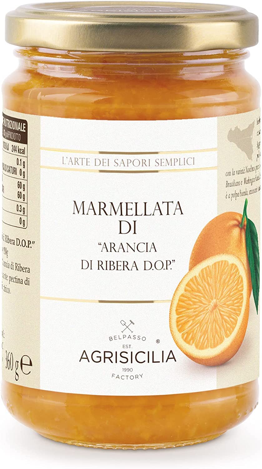 Marmellata di Arancia di Ribera DOP - Mermelada de naranja (6 x 360 g) de Sicilia
