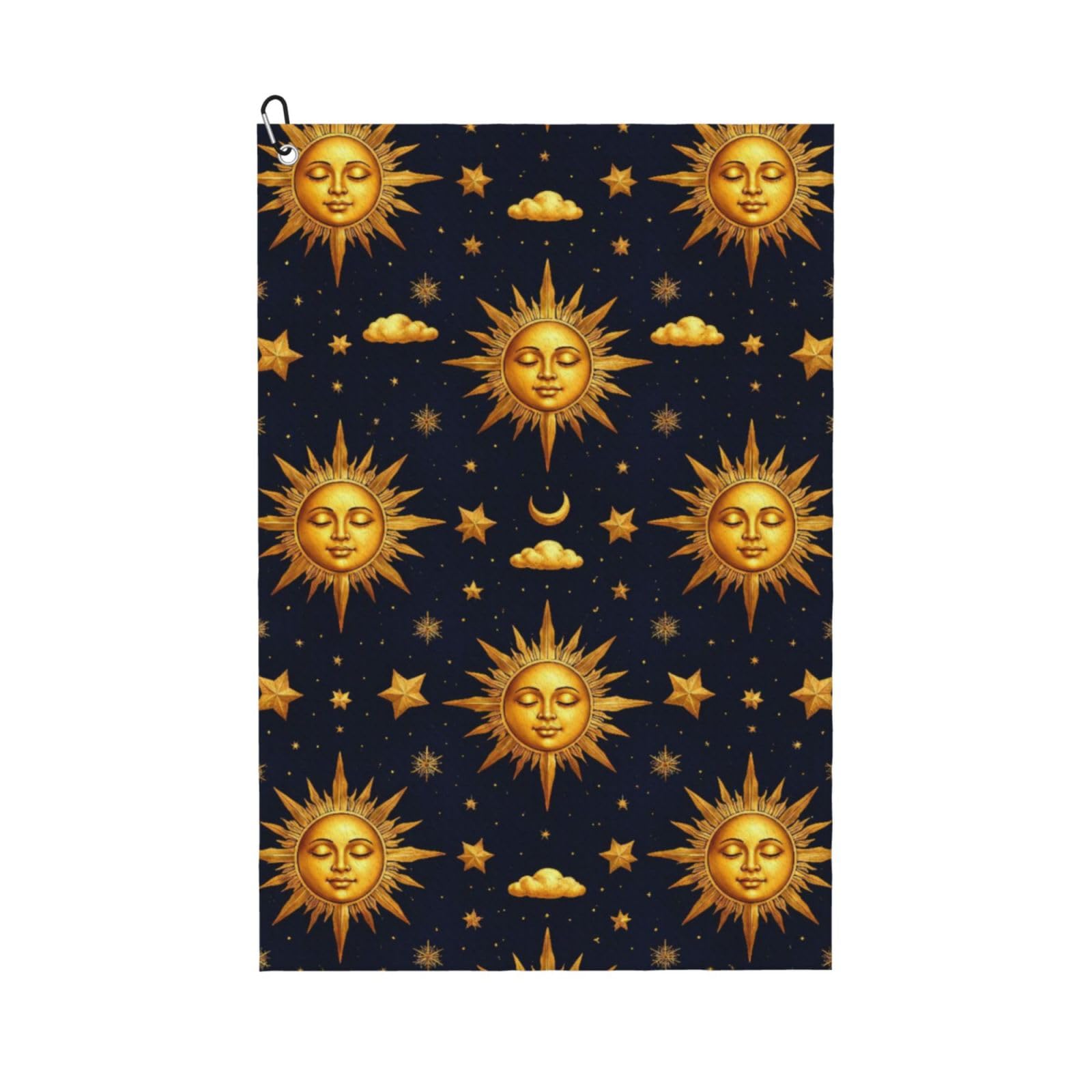 BSDFGSDD Sun Moon Boho Astrology Golf Towel 24 x 16 inches