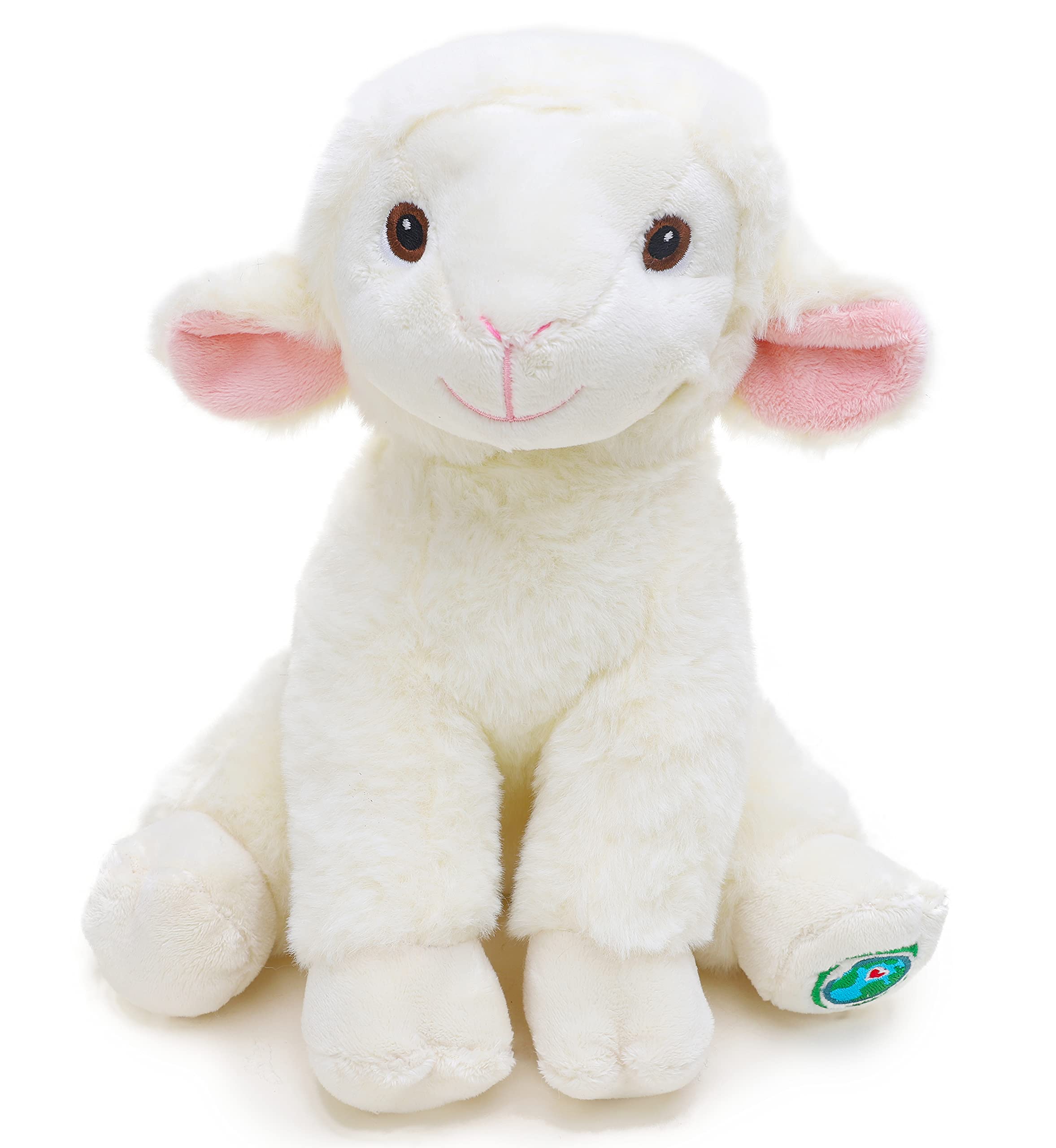 Toyland® 22cm (9'') Eco Friendly Barnyard Plush Soft Toy - 5 Designs To Choose (SHEEP)