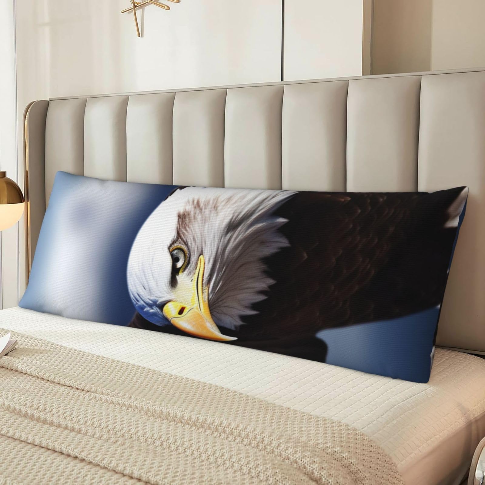 Eagle Body Pillow Cover with Hidden Zipper 54"X20",Ultra Soft Microfiber Long Pillow Case Decorative Bedding Pillowcase Cushion Cover Cases for Bedroom Couch Sofa,Home Gifts