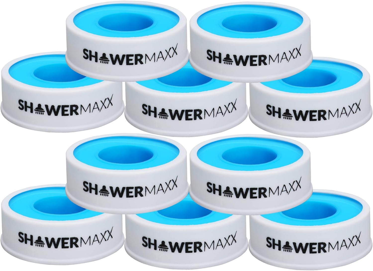 ShowerMaxx, 3 Pack Teflon PTFE Thread Seal Tape 0.5" inch x 26.5' ft. (8 Meters), All Purpose Plumbers Tape for Plubming Fixtures, PVC and Metal Pipes, Shower Heads, Hoses, Air and Water Systems. : Everything Else