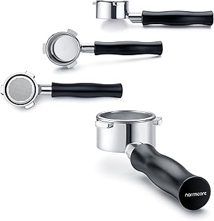Normcore 54mm Bottomless Portafilter, Naked Portafilter Fits Breville Sage Barista Express Machines, 18g Filter Basket Included