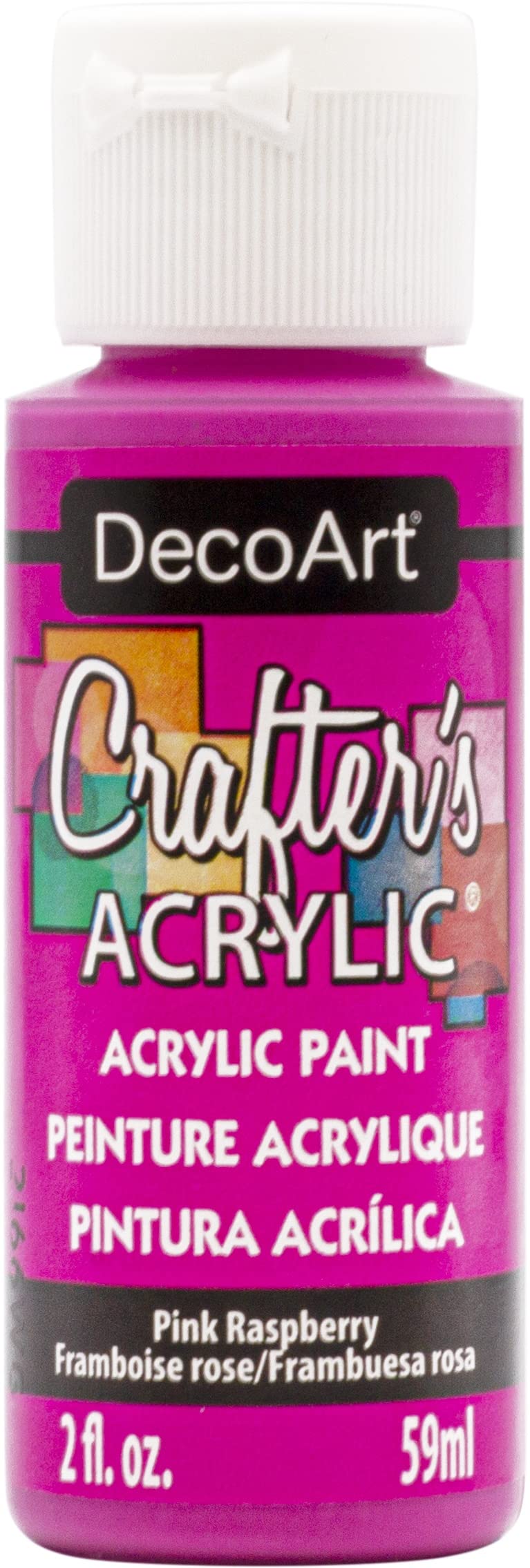 Decoart Pink Deco Art Crafter's Acrylic All-Purpose Paint 2Oz- Raspberry