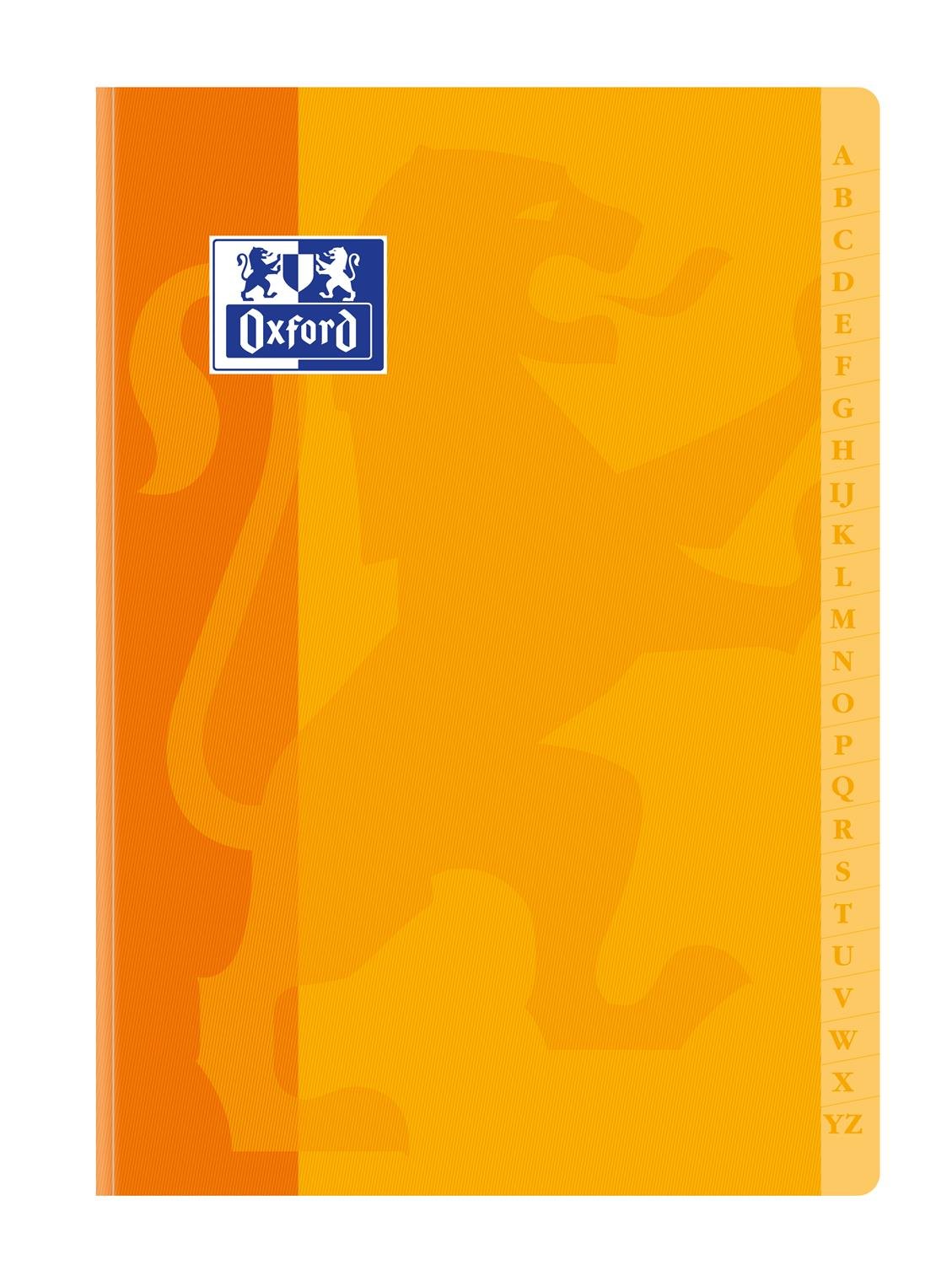 Oxford 100100709 Répertoire A4 21 x 29,7 cm 192 pages petits carreaux 5 x 5 reliure brochée