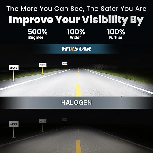 Miniatura 5 de HWSTAR Faros delanteros LED de 110 W, 5 x 7, 7 x 6, H6054, haz sellado altobajo, compatible con Jeep Wrangler YJ, Cherokee, XJ, Ford, GMC, Toyota,