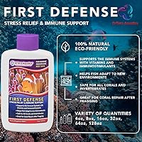 Vista 5 de DrTim's Aquatics Reef First Defense - Alivio del estrés y apoyo inmunológico de peces - Para arrecifes, nano, acuarios - Revitaliza la capa natural