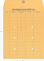 Vista 2 de Office Depot® Sobres interdepartamentales de marca, 10 x 13 pulgadas, marrón, caja de 100