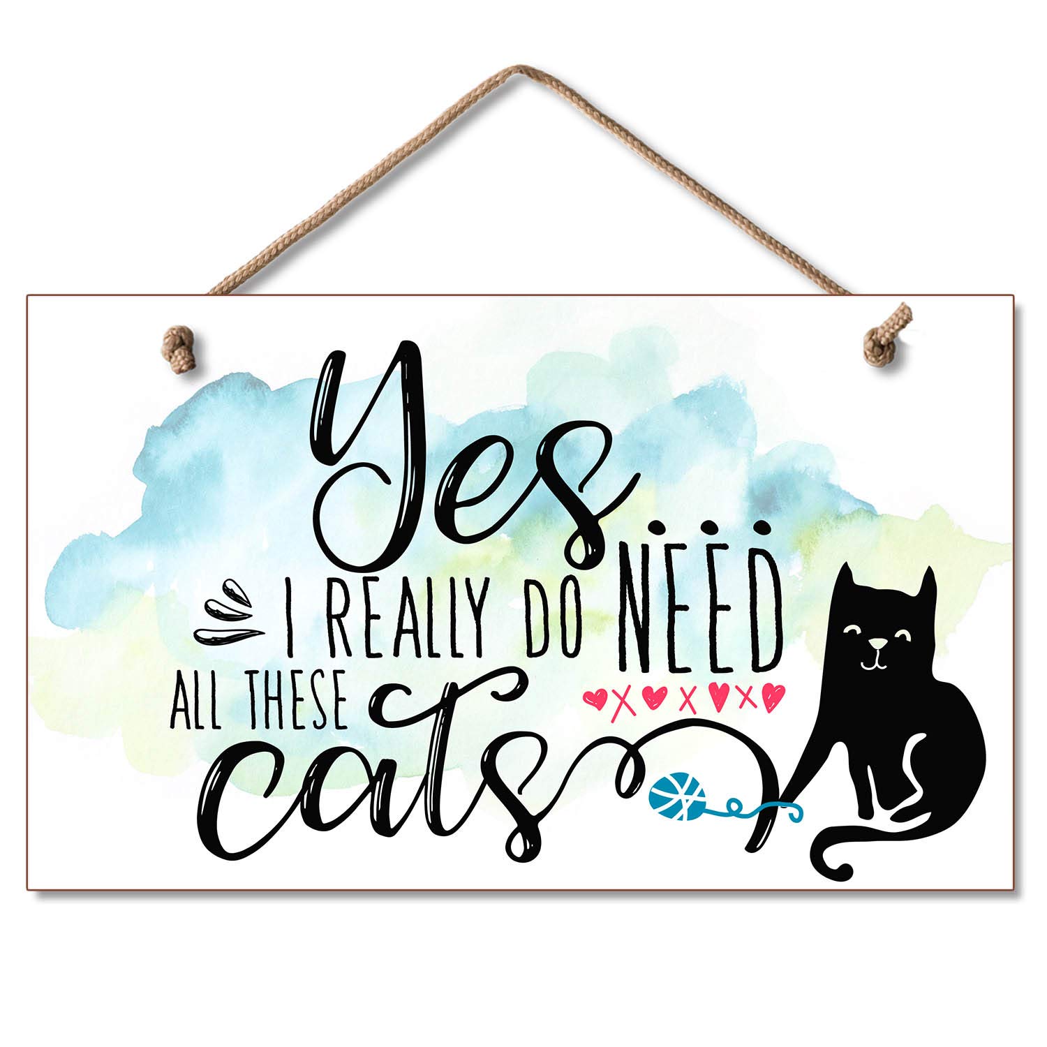 Amazon.com: Highland Woodcrafters Decorative Wood Sign, Yes I