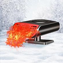 Car Heater 12V 150W, 2-in-1 Portable Defroster & Defogger, Fast Heating & Cooling Fan for Car Windshield, Plug in Cigarette Lighter for Vehicles, Trucks and SUVs