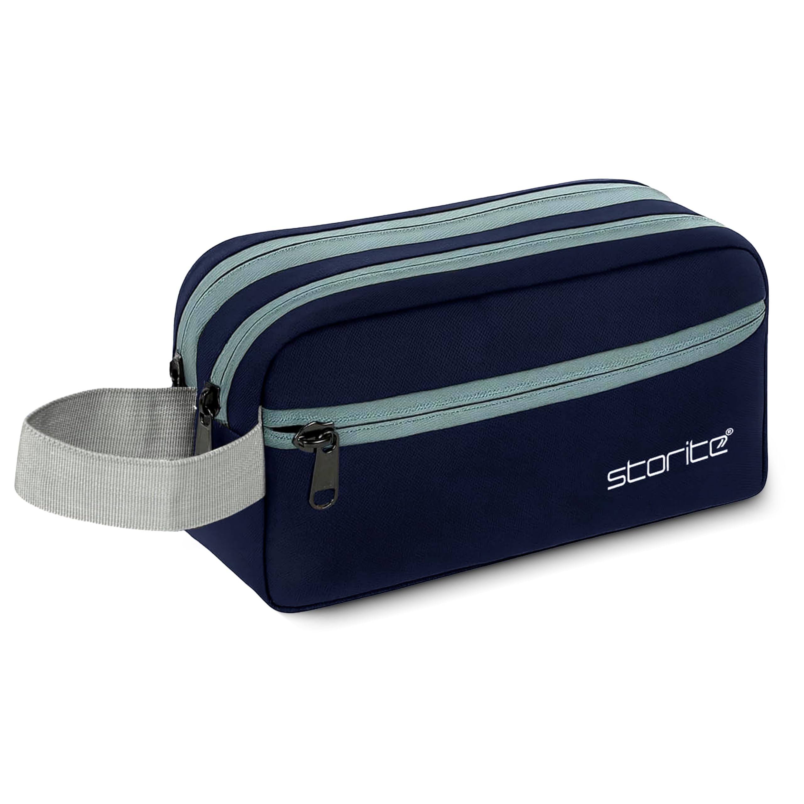 Storite Toiletry Bag for Men & Women Travel - Blue | Multipurpose Water Resistance Grooming Kit Toiletries Shaving Kit & Cosmetics Pouch Organizer Travel Pouch