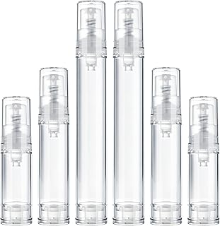 OIIKI 6 botellas de bomba sin aire de viaje, ...