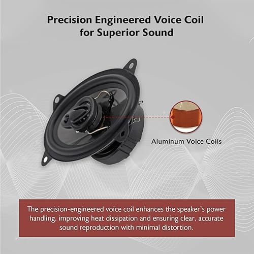 Miniatura 5 de Rockville RV46.3A - Altavoces de coche de 3 vías de 4 x 6 pulgadas, 500 W, graves ricos, clasificación CEA, woofer de polipropileno, envolvente de