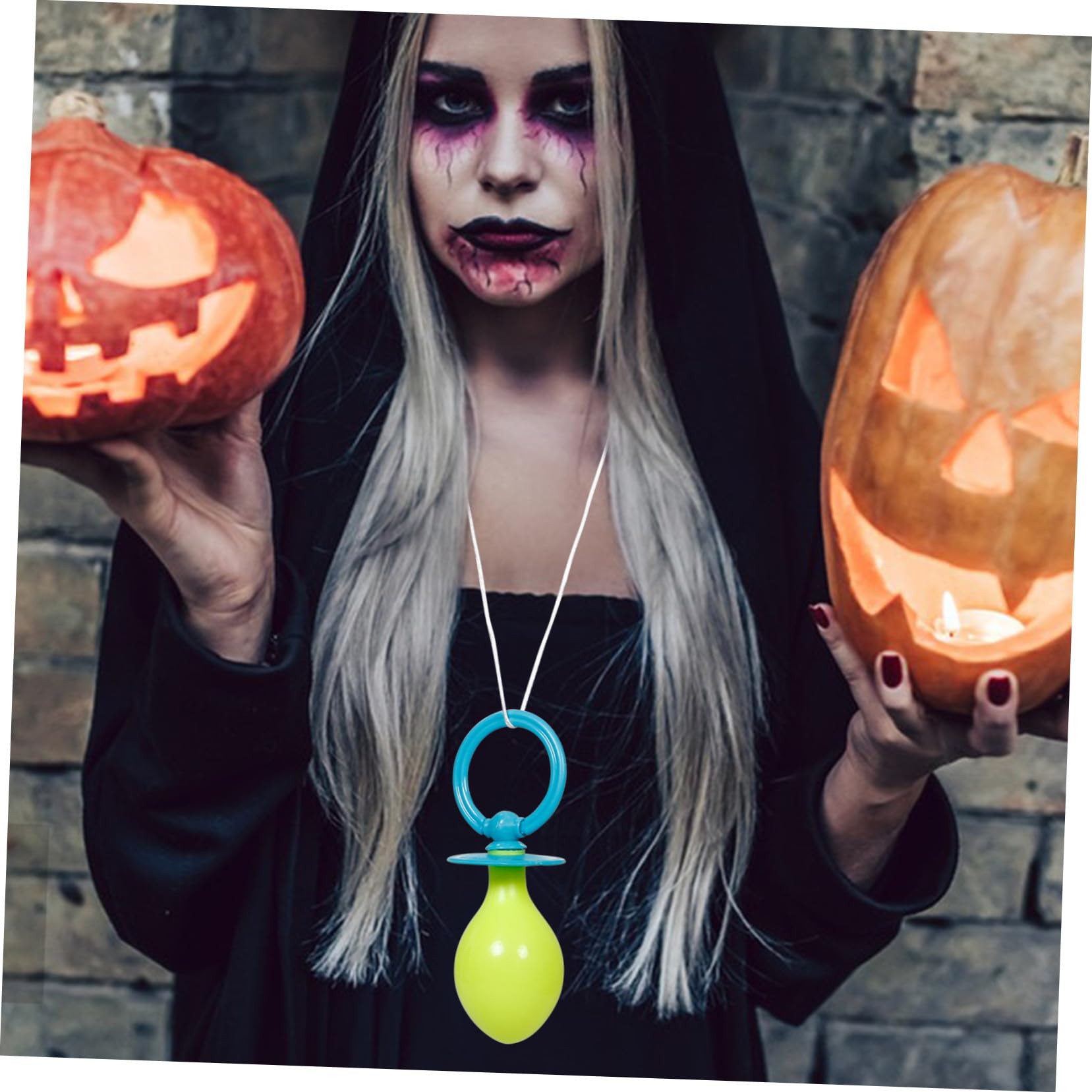 VANZACK Accessoire de Tétine Géante en Plastique Bleu Léger et Réutilisable pour Cosplay Halloween et Séances Photo à Thème