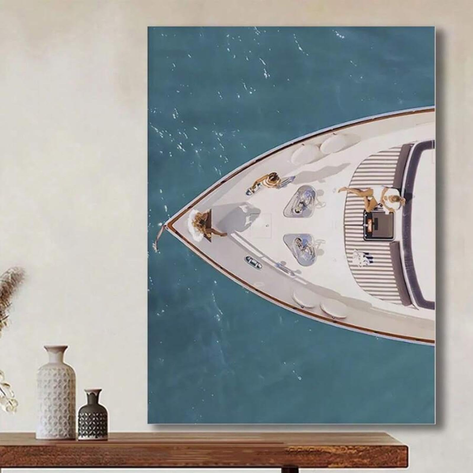 Affiche de yacht de luxe rétro impression sur toile jet d'encre 21x30cm - 8