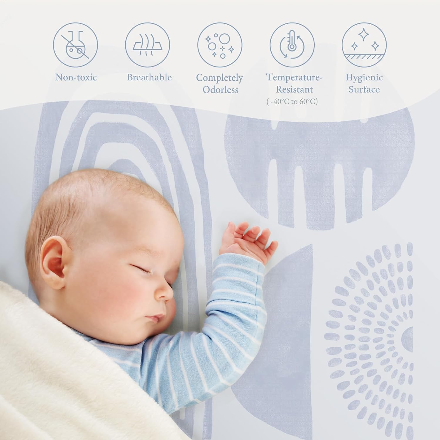 PopsyKosy Premium Baby Floor Play Mat - Extra Thick & Cushioned 1 inch Playroom Foam Mat, Non-Toxic Odorless - 6 Tiles - Spacious 6x4 ft. - Stylish & Large, Waterproof for Kids & Toddlers - Foggy Gray