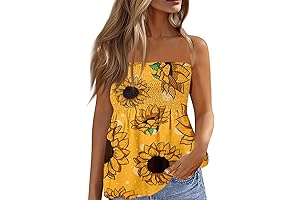 Adorable Sunflower Tube Top: A Summery Oasis