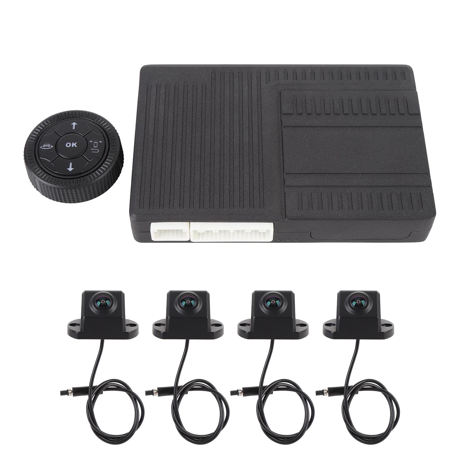 360 -Grad -Panoramaansicht Kamerasystem AI Intelligente Erkennung 4 in 1 HD -Videoaufzeichnung 3.5D 3D 2D Multi View Display mit 4 Kameras für LKWs
