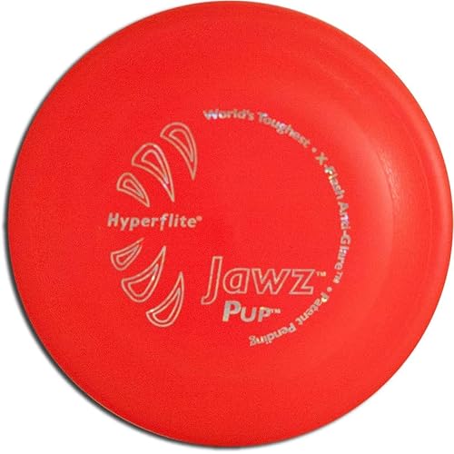 Hyperflite Jawz Flying Puncture-Resistant Spot Competition Dog Disc, Mango, 7-Inch