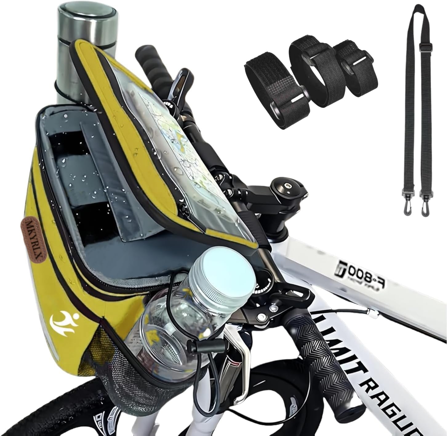 sac de guidon de vélo isotherme 5 l sac à déjeuner support téléphone portable volant écran tactile bandoulière