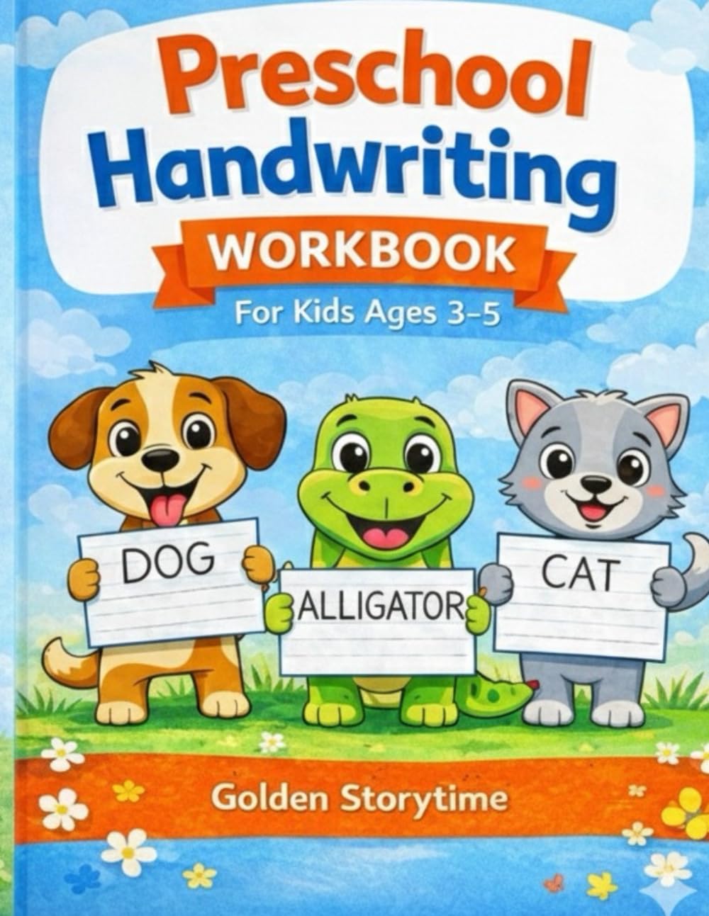 Preschool Handwriting Workbook for Kids Ages 3–5: Letter Writing and Learn-to-Write Practice Tracing Book