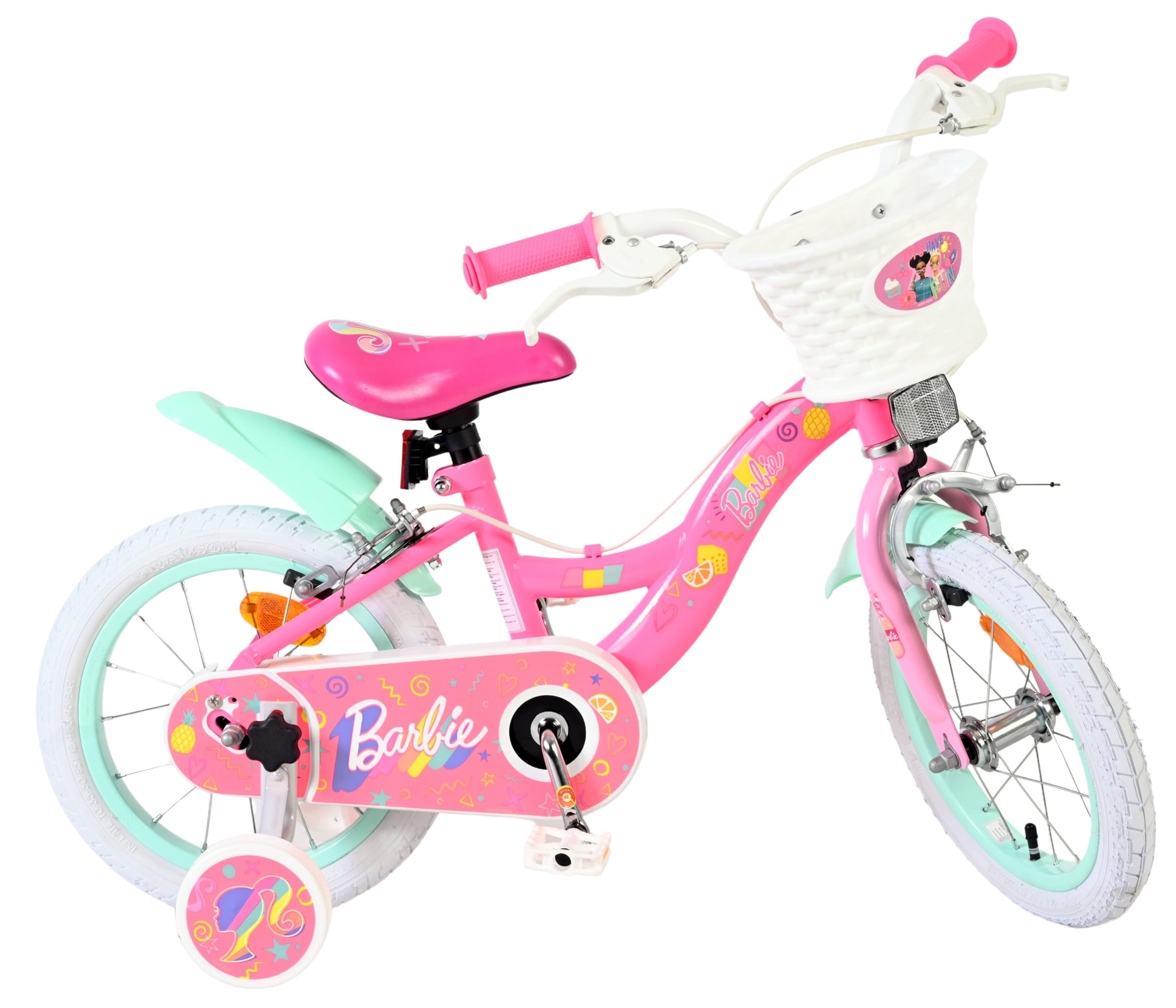 Volare Marvel Spider-Man Kids Bike | Age 3.5-5 | 14 Inch Wheel | 2 Handbrakes (Front & Back Wheel), Removable Stabilisers, Chain Guard & Pedal Reflectors | Adjustable Saddle Height | Girls & Boys Gift — image 1