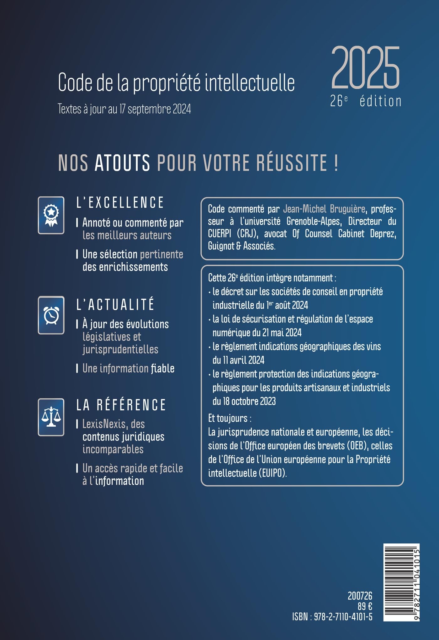 Code de la propriété intellectuelle 2025