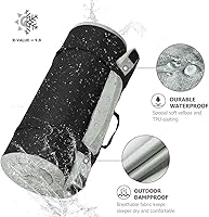 Vista 4 de Willpo CertiPUR-US Memory Foam Camping Mattress with Travel Bag and 2 Interchangeable Covers, Lightweight Portable Sleeping Pad for Tents, Guest