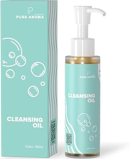 Pure Aroma Cleansing Oil | Facial Cleanser, Daily Makeup Blackheads Removal | Fragrance-Free, Paraben-Free, Sulfate-Free, Colorant Free