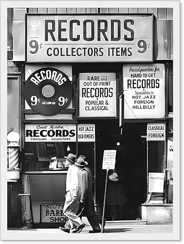 VERENIX Fashion Black And White Photography Wall Art Vintage Preppy