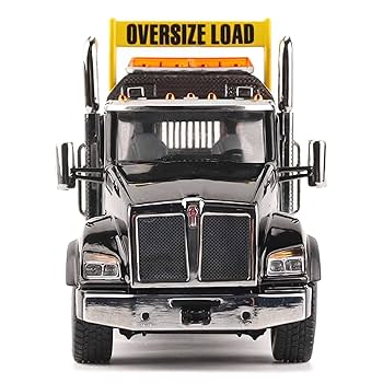 Amazon.com: Diecast Masters 1/50 Black Kenworth T880 SBFA w