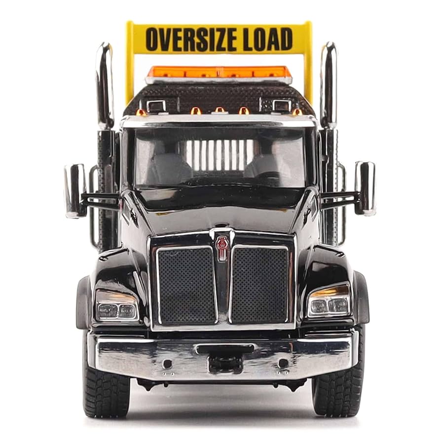 Amazon.com: Diecast Masters 1/50 Black Kenworth T880 SBFA w