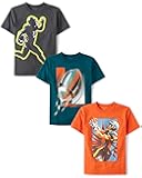 The Children's Place Boys Sports Short Sleeve Graphic T-Shirts, Multipacks