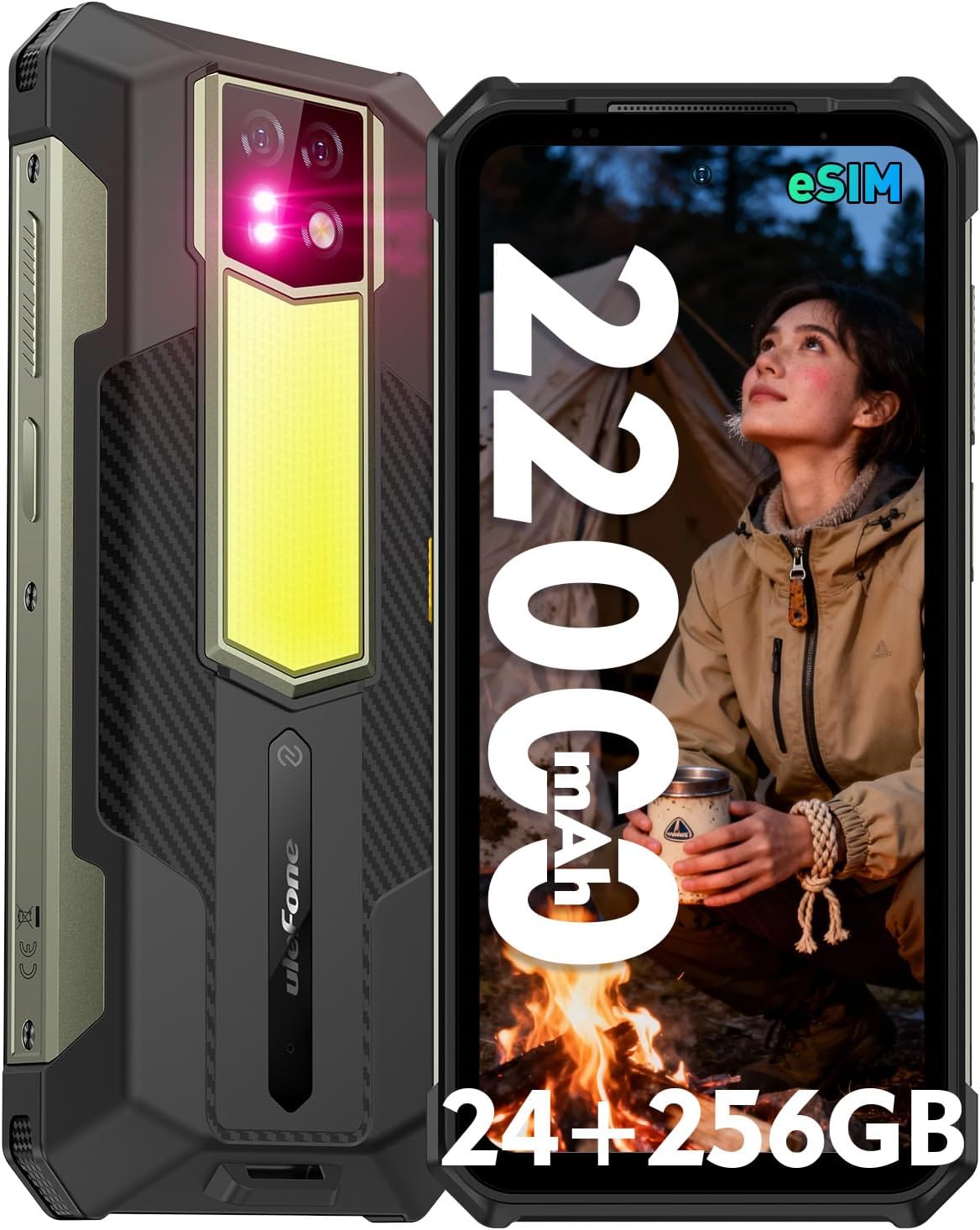 Armor 24 Pro Rugged Smartphone,22000mAh 24GB+256GB Android 16,eSIM