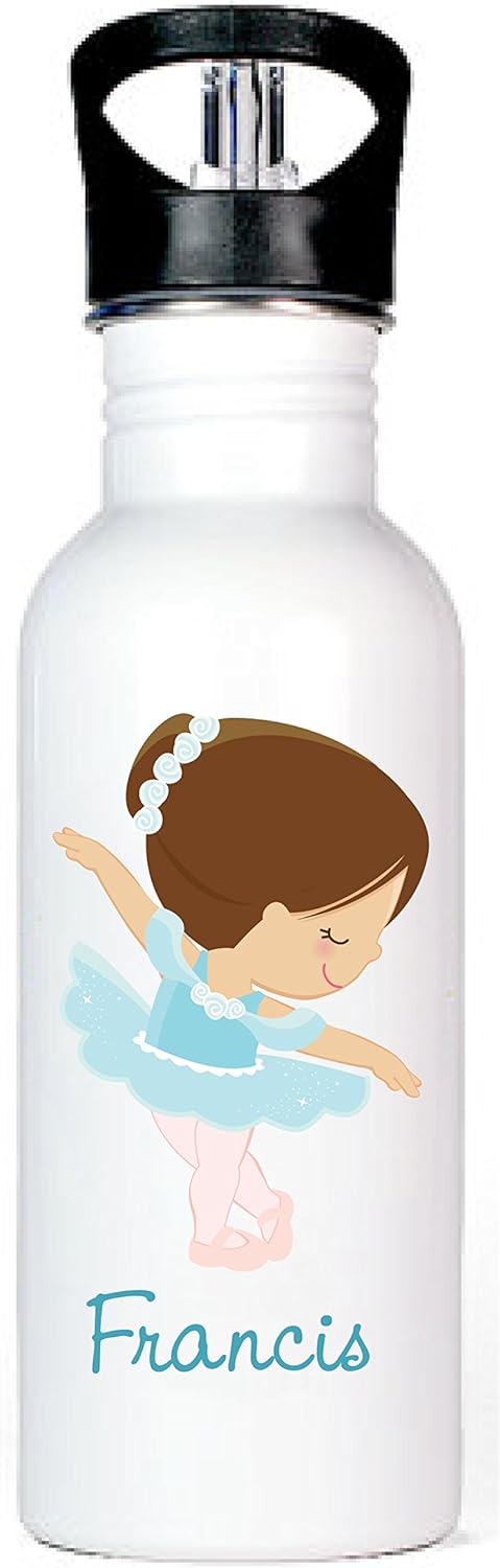 Amazon.com: Ooh La La Printables Ballerina 3 Spout Aluminum Water Bottle