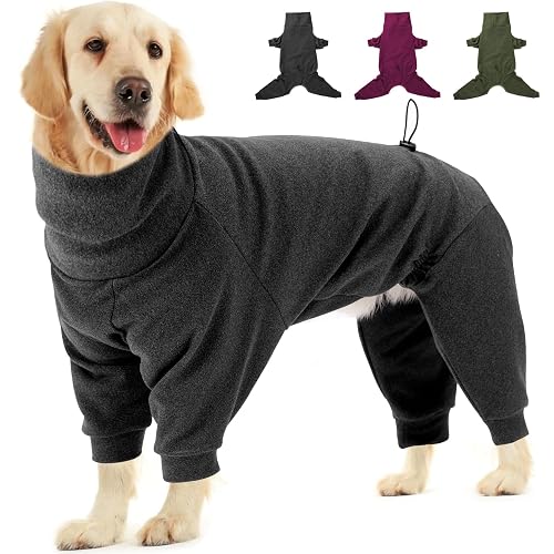 Dotoner Abrigo de Forro Polar cálido de Cuatro Patas para Perro,Abrigo de Invierno para Perro,Resistente…