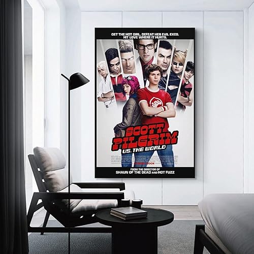 Miniatura 3 de Scott Pilgrim Vs. The World Classic Movie Poster (12) Posters Wall Art Painting Canvas Gift Living Room Prints Bedroom Decor Poster Artworks
