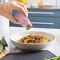 Vista 3 de Pink Salt and Pepper Shakers Set - Pink Kitchen Decor and Accessories - Cute Glass Salt Shaker for Kitchen and Table, RV, Camp,BBQ