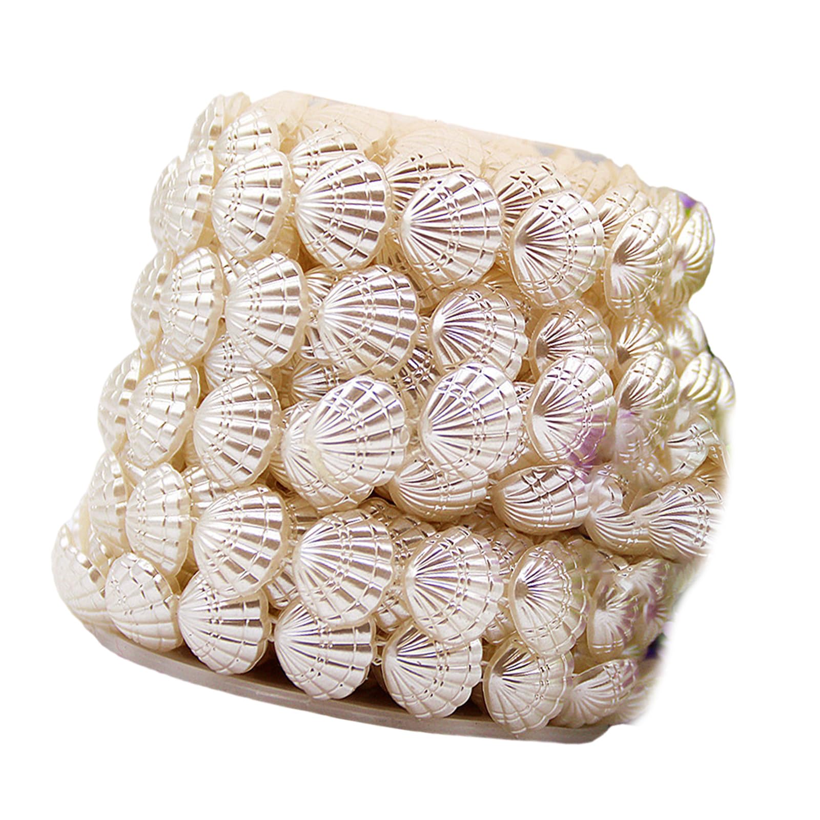 Perles de coquillages en ABS durables pour customiser colliers et bracelets
