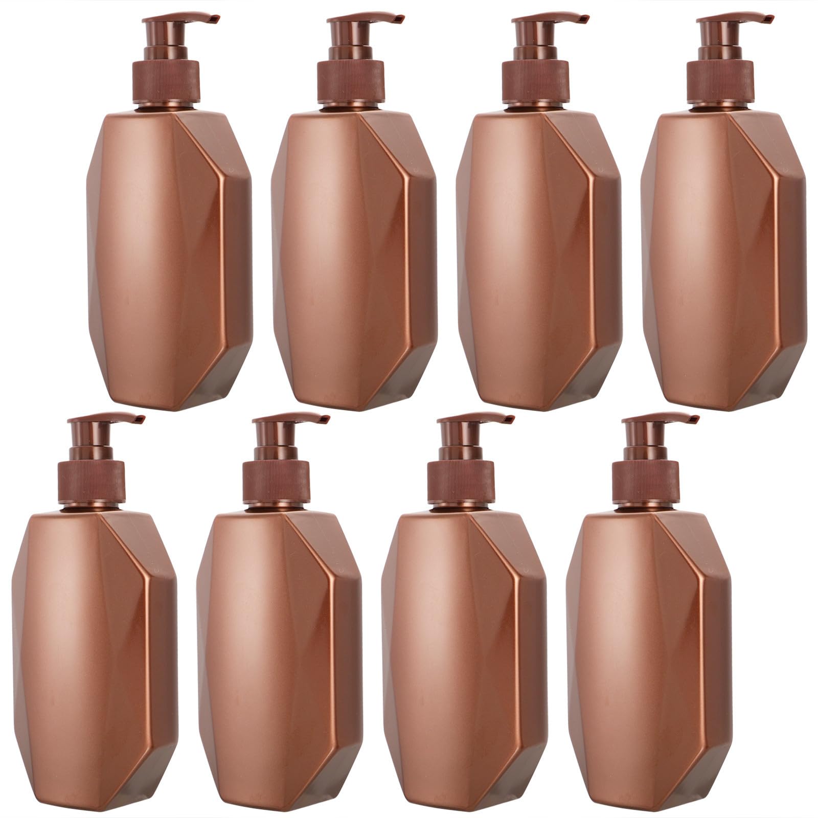 Botellas de champú para viaje y deporte: pack de 8 dispensadores café de 300ml