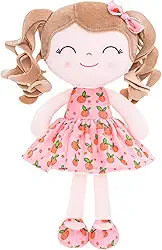 Gloveleya Soft Dolls Plush Figure Baby Doll Gift Orange 12inches