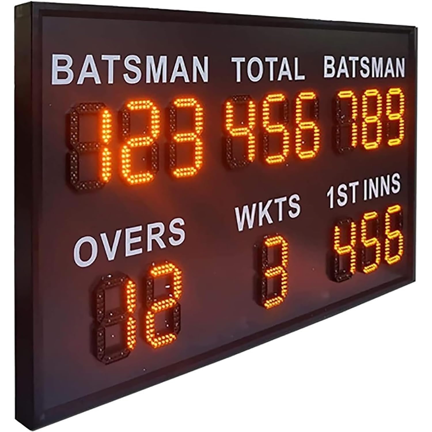 Tabellone segnapunti elettronico portatile, display a LED con telecomando, angolo di visione di 60° per basket, pallavolo, cricket e altri sport