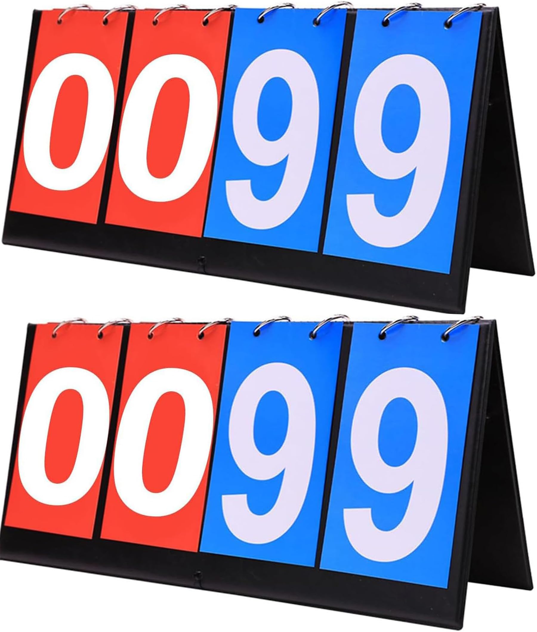 Tableau d'affichage de compétition Manuel Portable - Tableau de Score Portable 0 à 99 - Affichage Multifonction pour Basket-Ball, Football