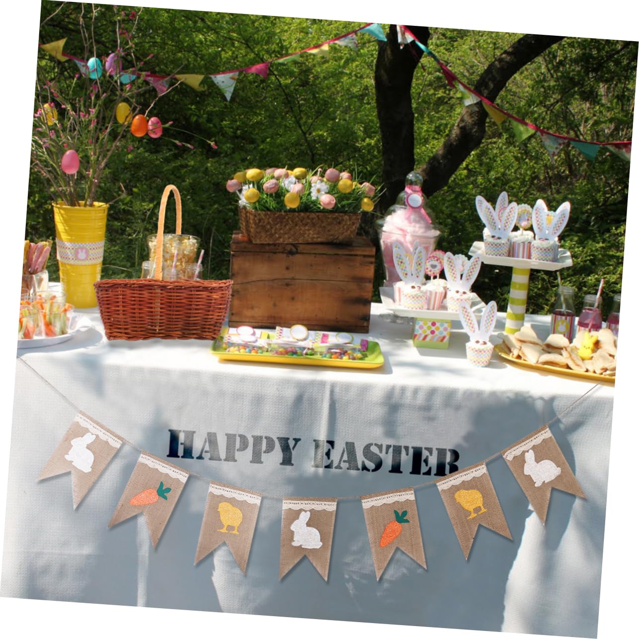 2stücke Rechteckiger Ostern Aufbewahrungskorb Aus Rattan Handgewebter Mini-basket Für Ostern Geeignet Für Dekoration Und Aufbewahrung Von Süßigkeiten Mit Praktischem Griff