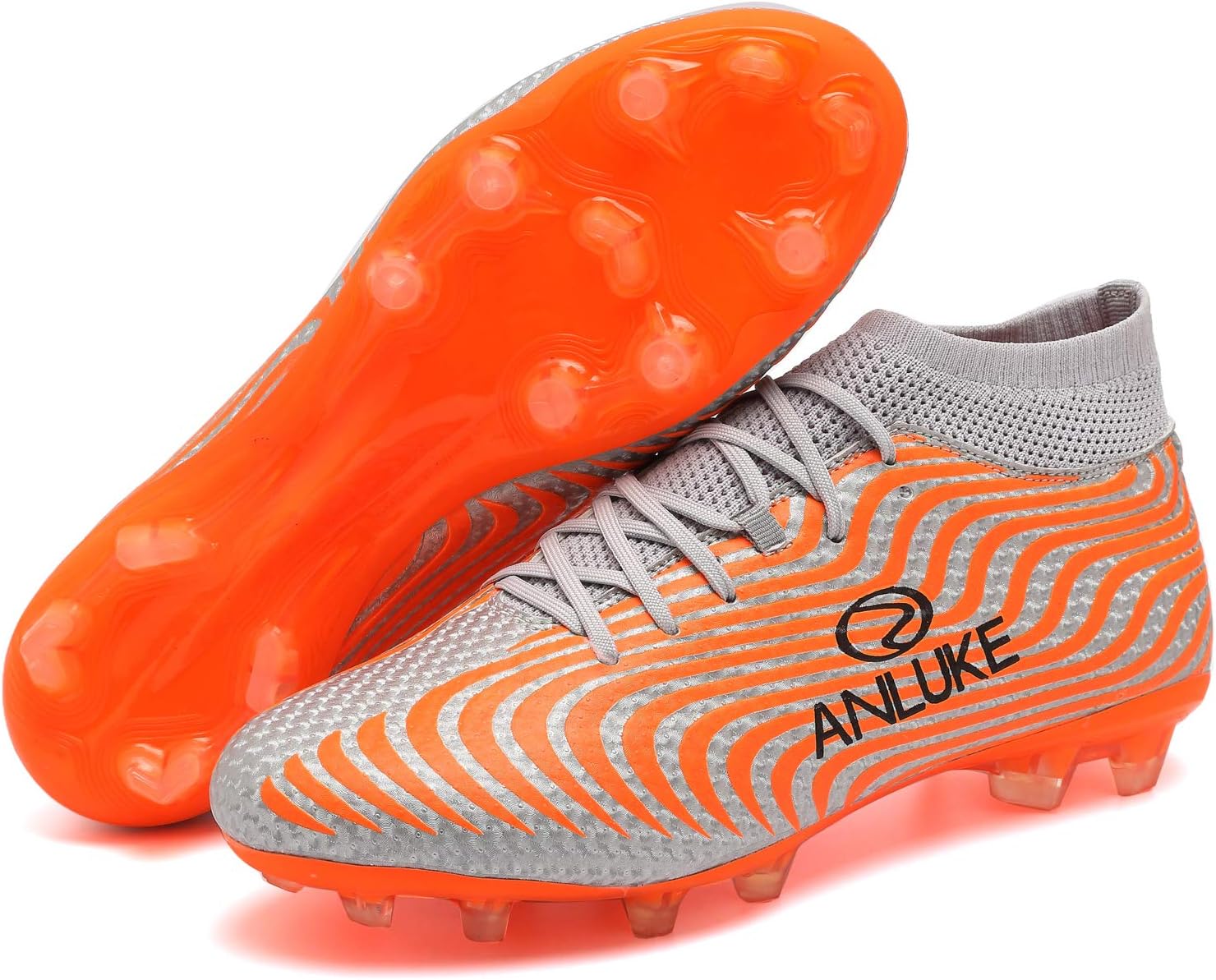 ANLUKE Mens Athletic Hightop Cleats 