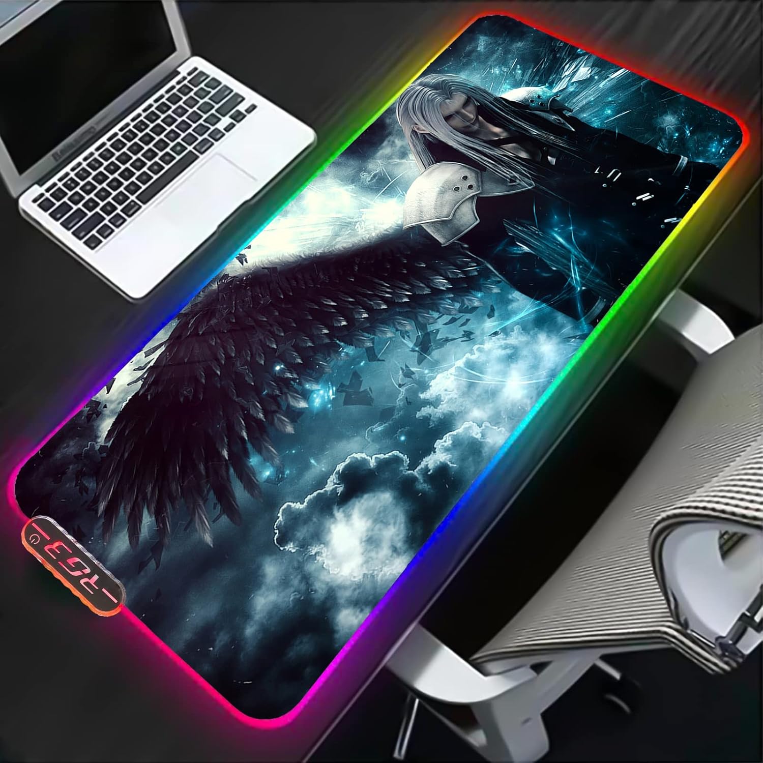 Gaming Mouse Pads Large Led Sephiroth Mouse Pad Extended Keyboard Desk Mat RGB