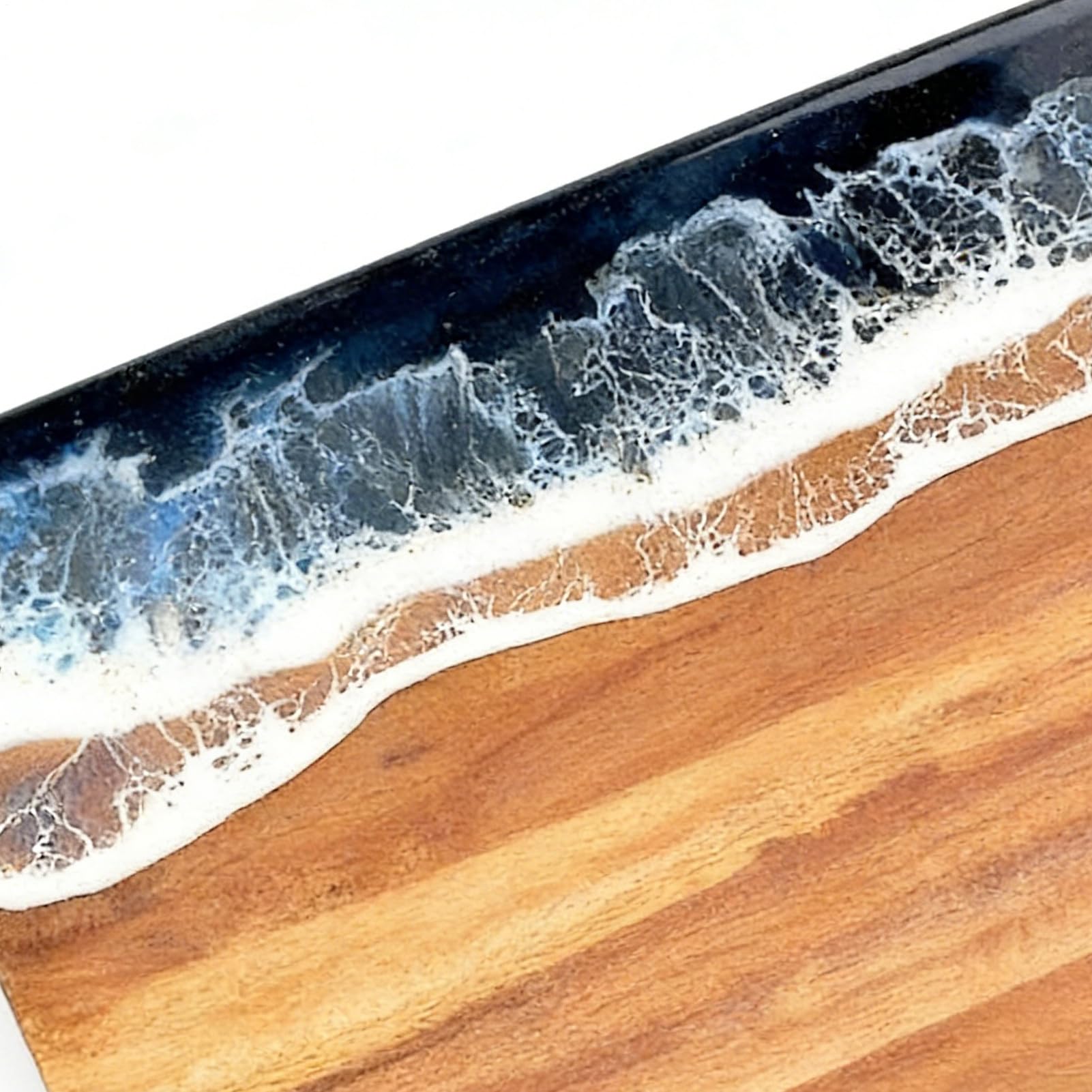 Tabla De Cortar Tabla De Madera Con Resina De Doble Cara Para Carne Y Pan | Con Tablas De Cortar Con Diseño De Playa De Cocina para Fruta Verdura Hogar Boda Queso Apartamento Picnic Camping Encime